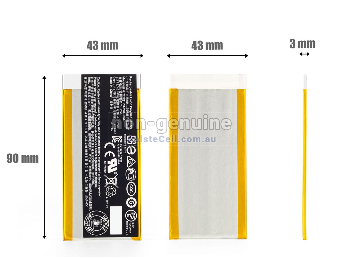 Replacement Wacom CTL6100 battery