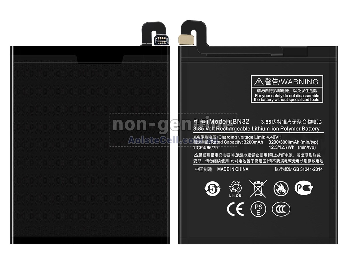Replacement XiaoMi BN32 battery