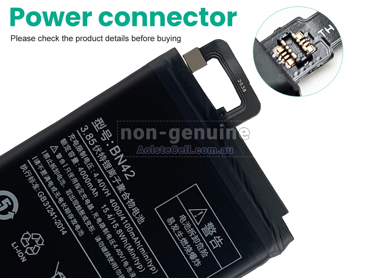 Replacement XiaoMi BN42 battery