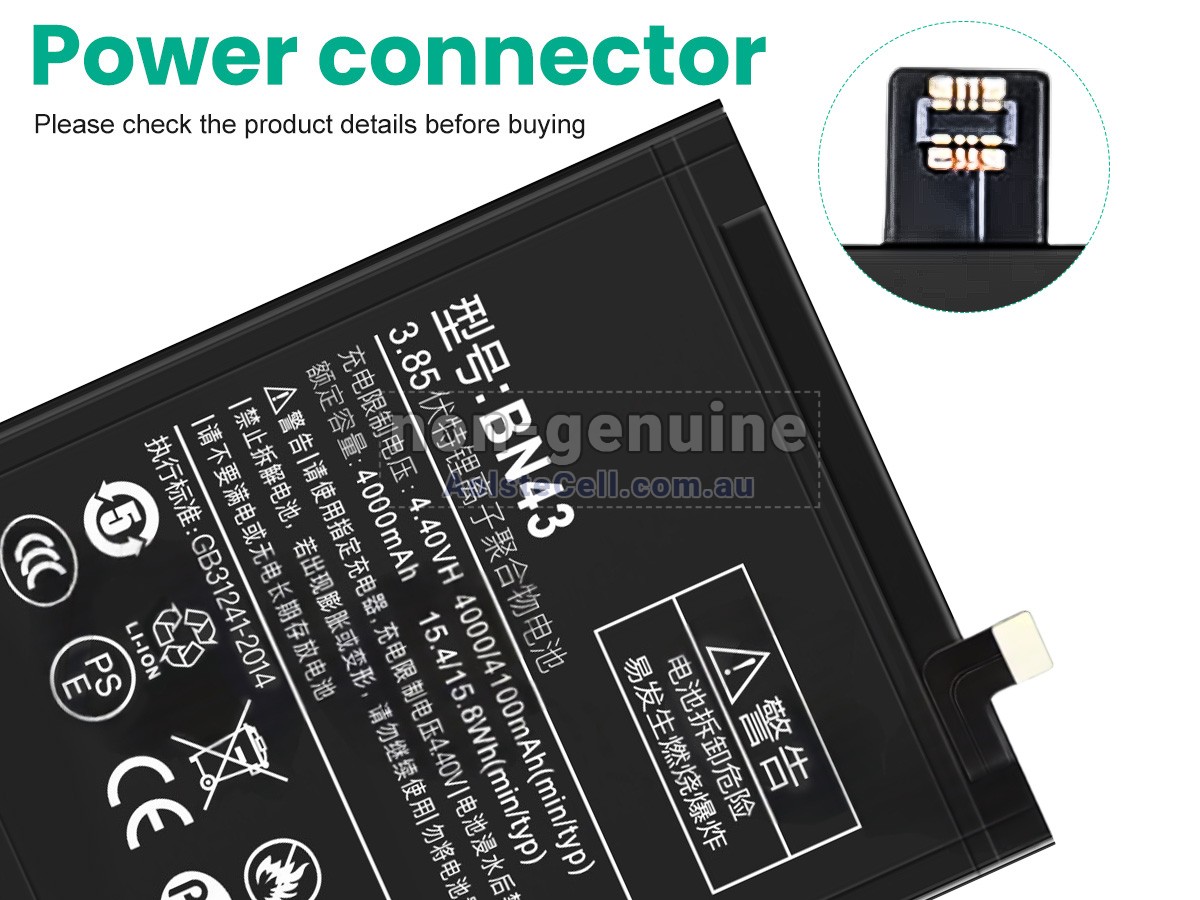 Replacement XiaoMi NOTE4 PRO battery