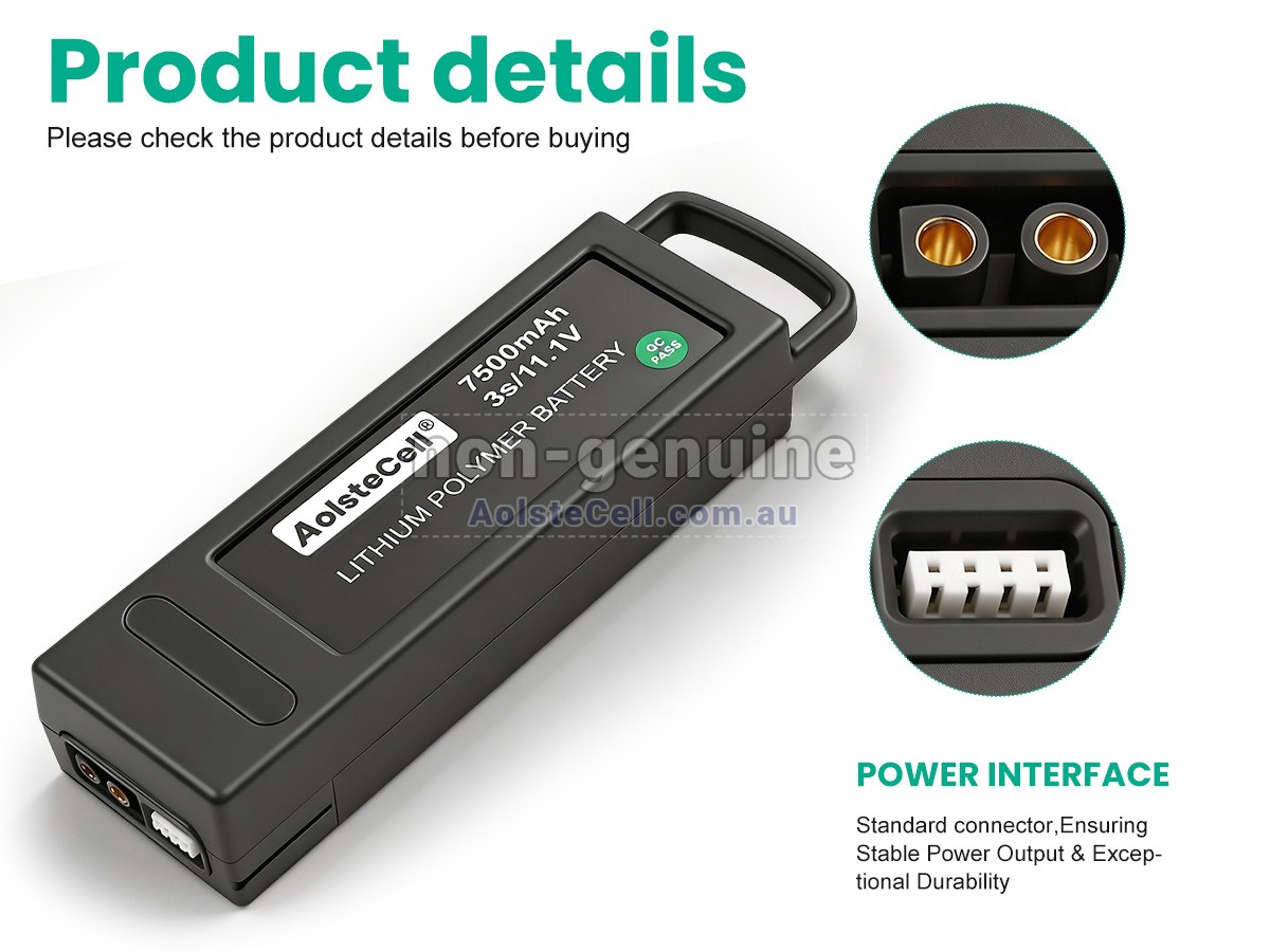 Replacement Yuneec Q500+ battery
