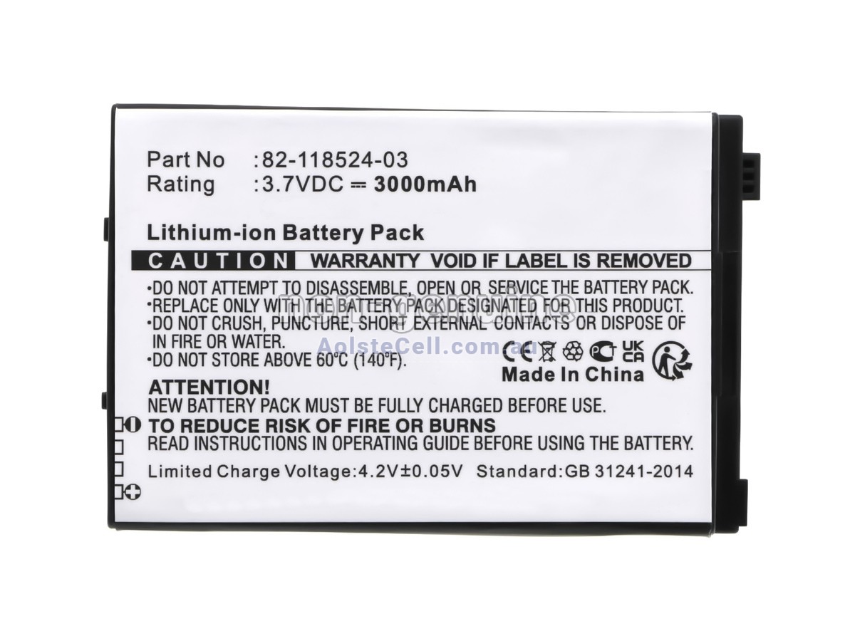 Replacement Zebra BTRY-MCXX-3080-01R battery
