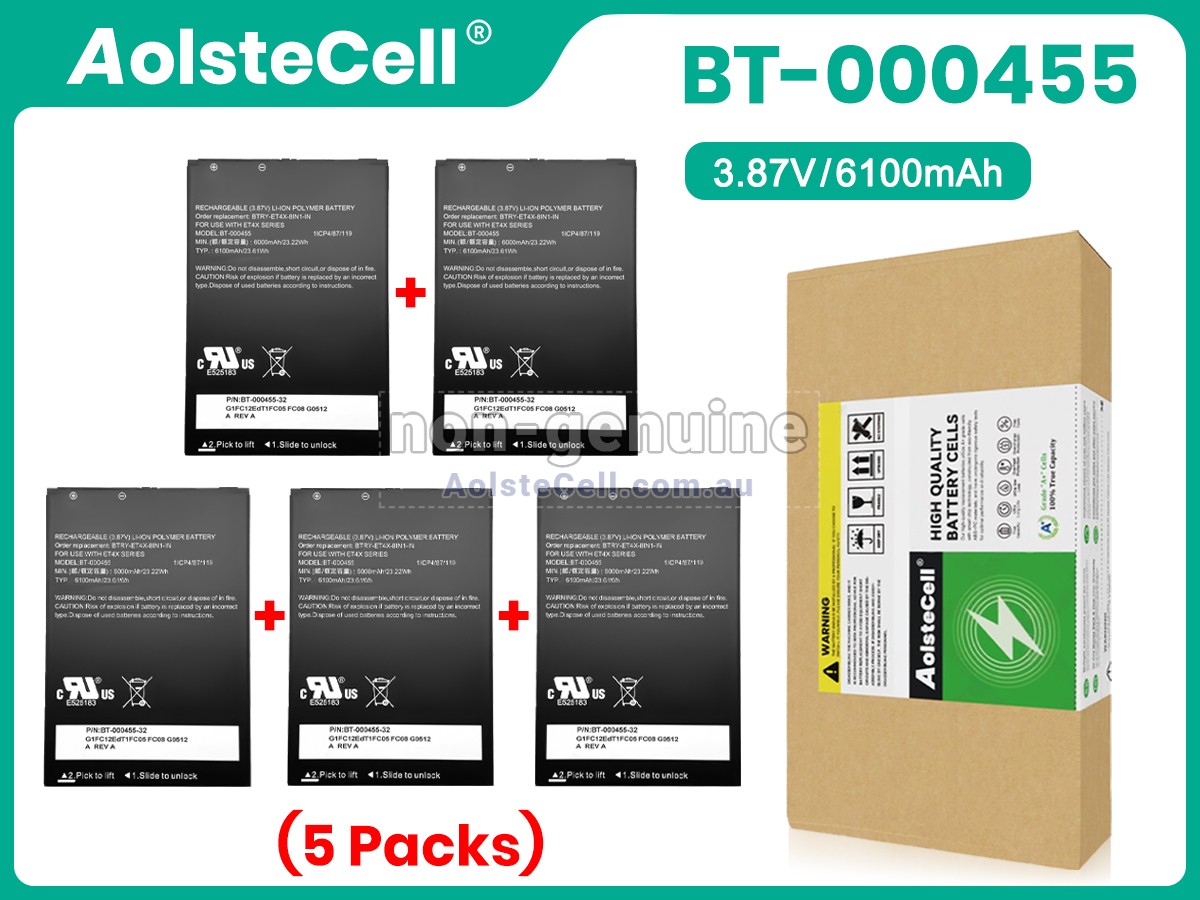 Replacement Zebra BT-000455(1ICP4/87/119) battery