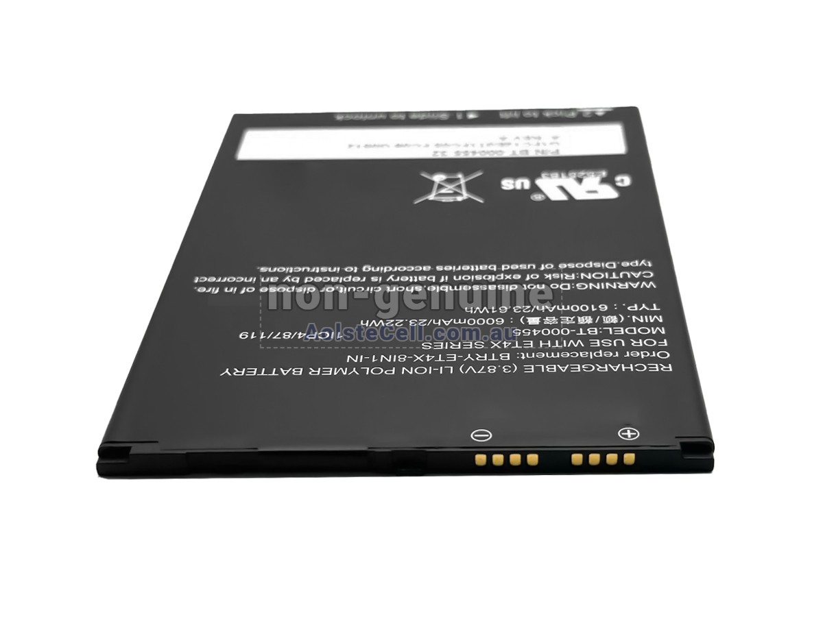 Replacement Zebra ET4X battery