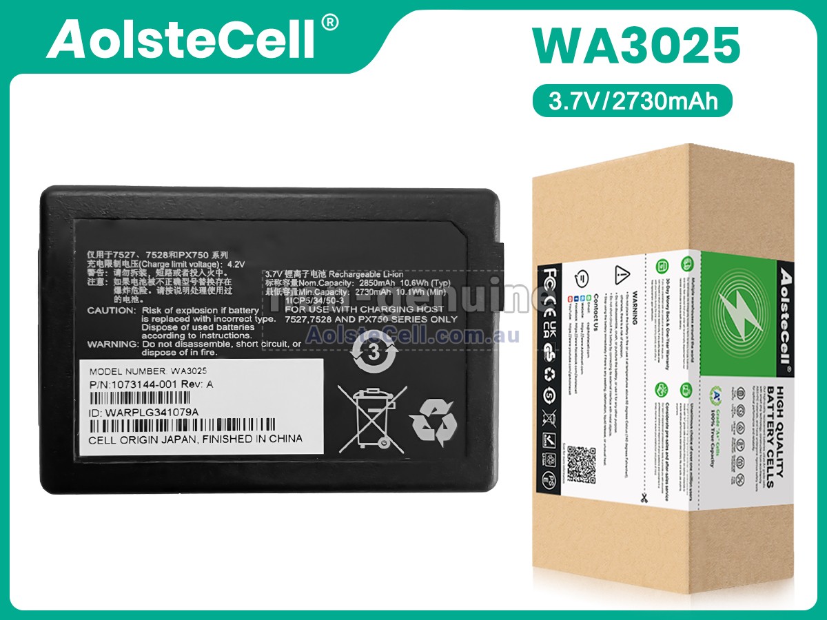 Replacement Zebra WA3025 battery