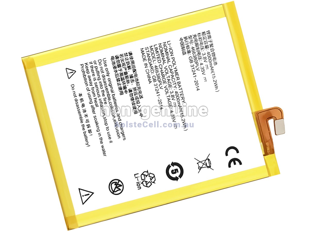 Replacement ZTE 466380PLV battery