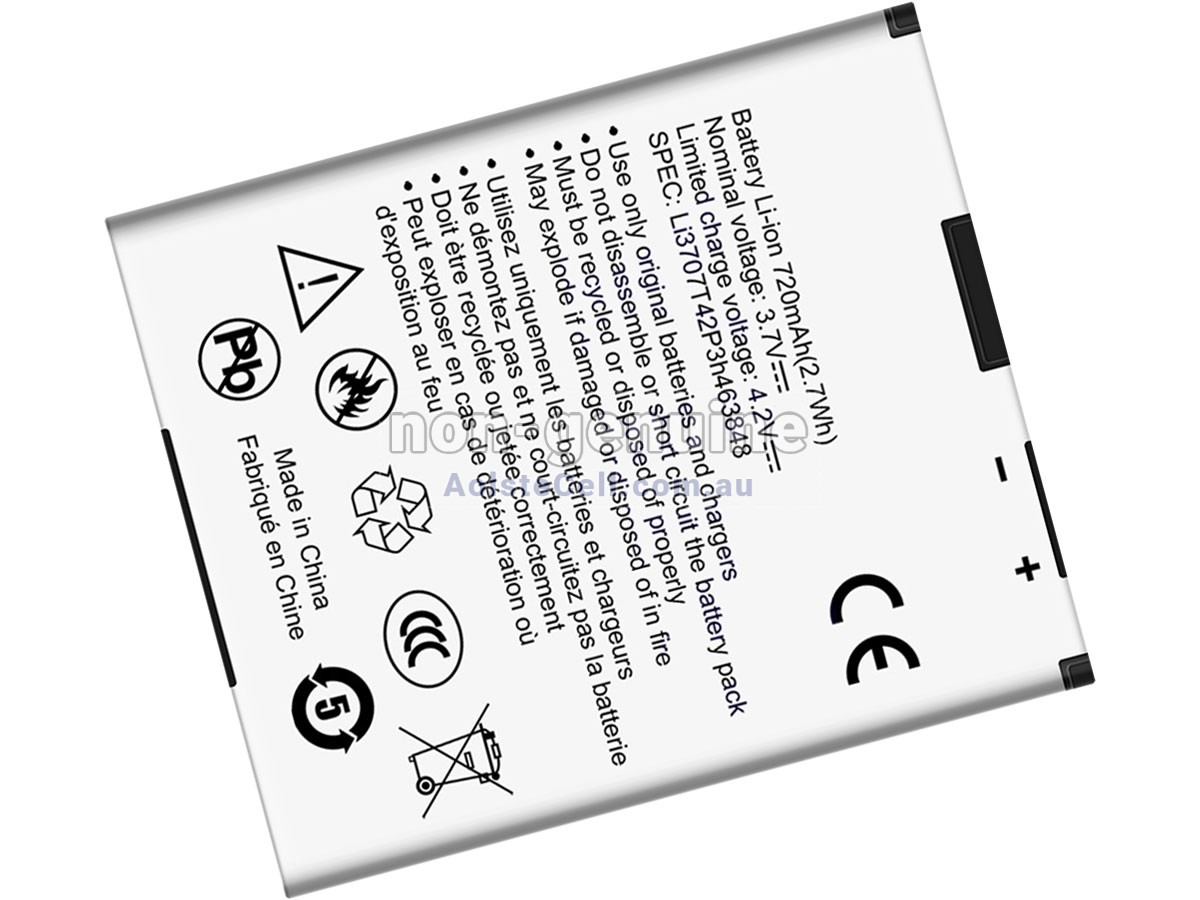Replacement ZTE LI3707T42P3H463848 battery