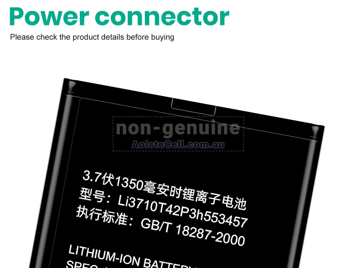 Replacement ZTE LI3710T42P3H553457 battery