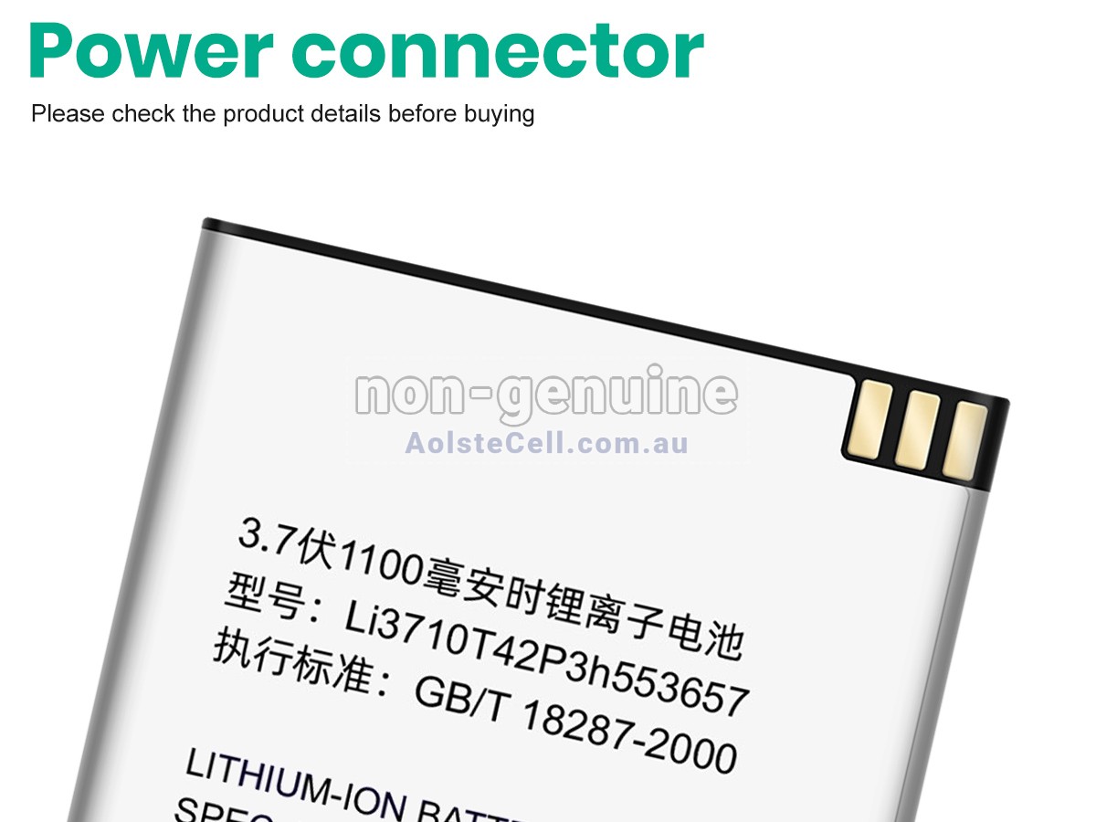 Replacement ZTE LI3710T42P3H553657 battery