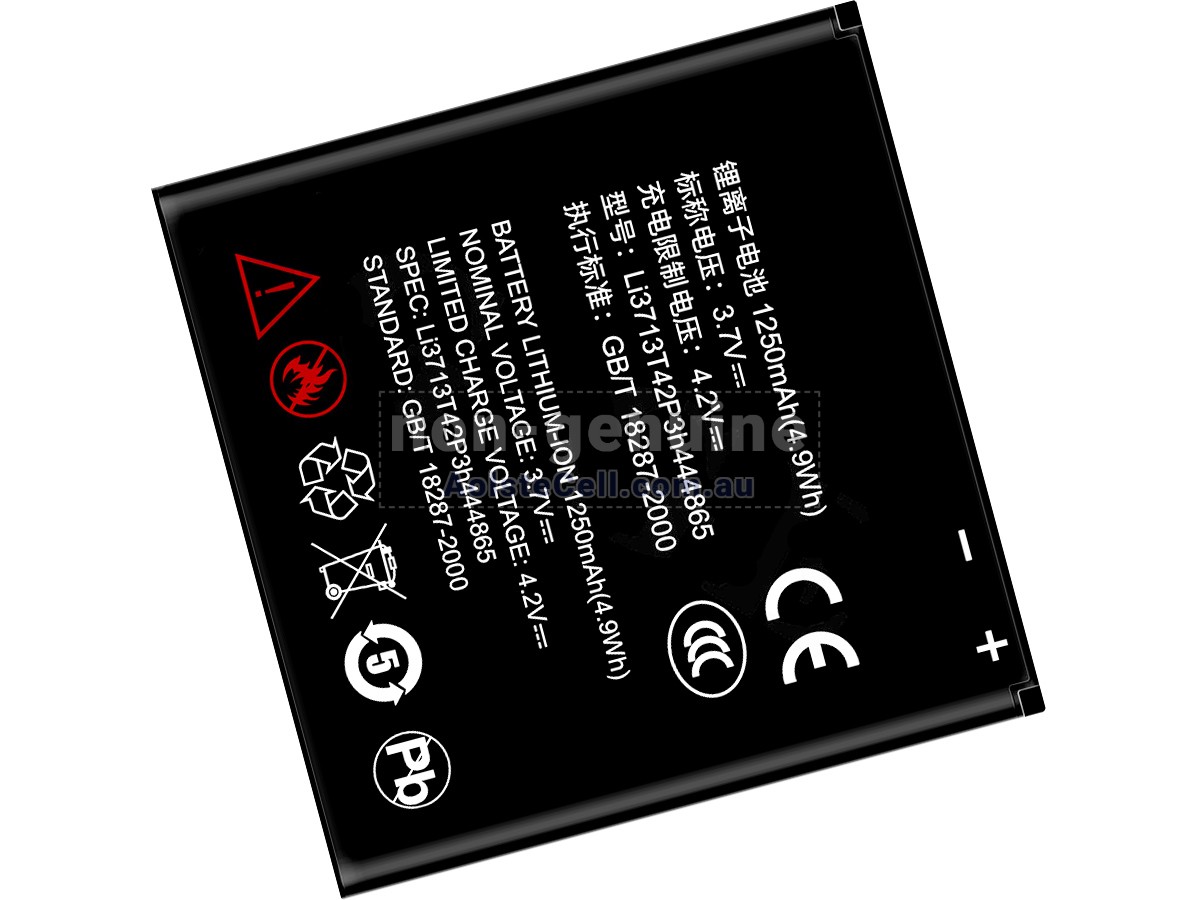 Replacement ZTE LI3713T42P3H444865 battery