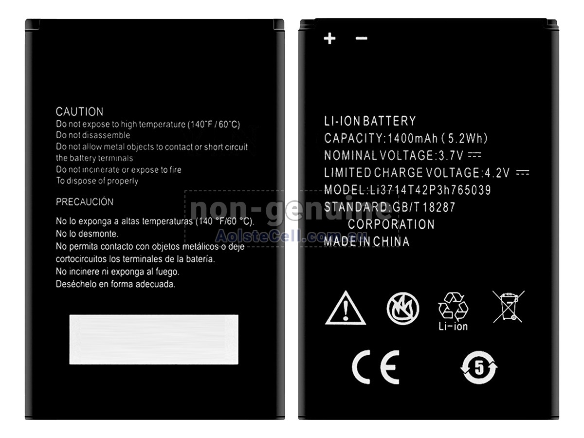 Replacement ZTE LI3714T42P3H765039 battery