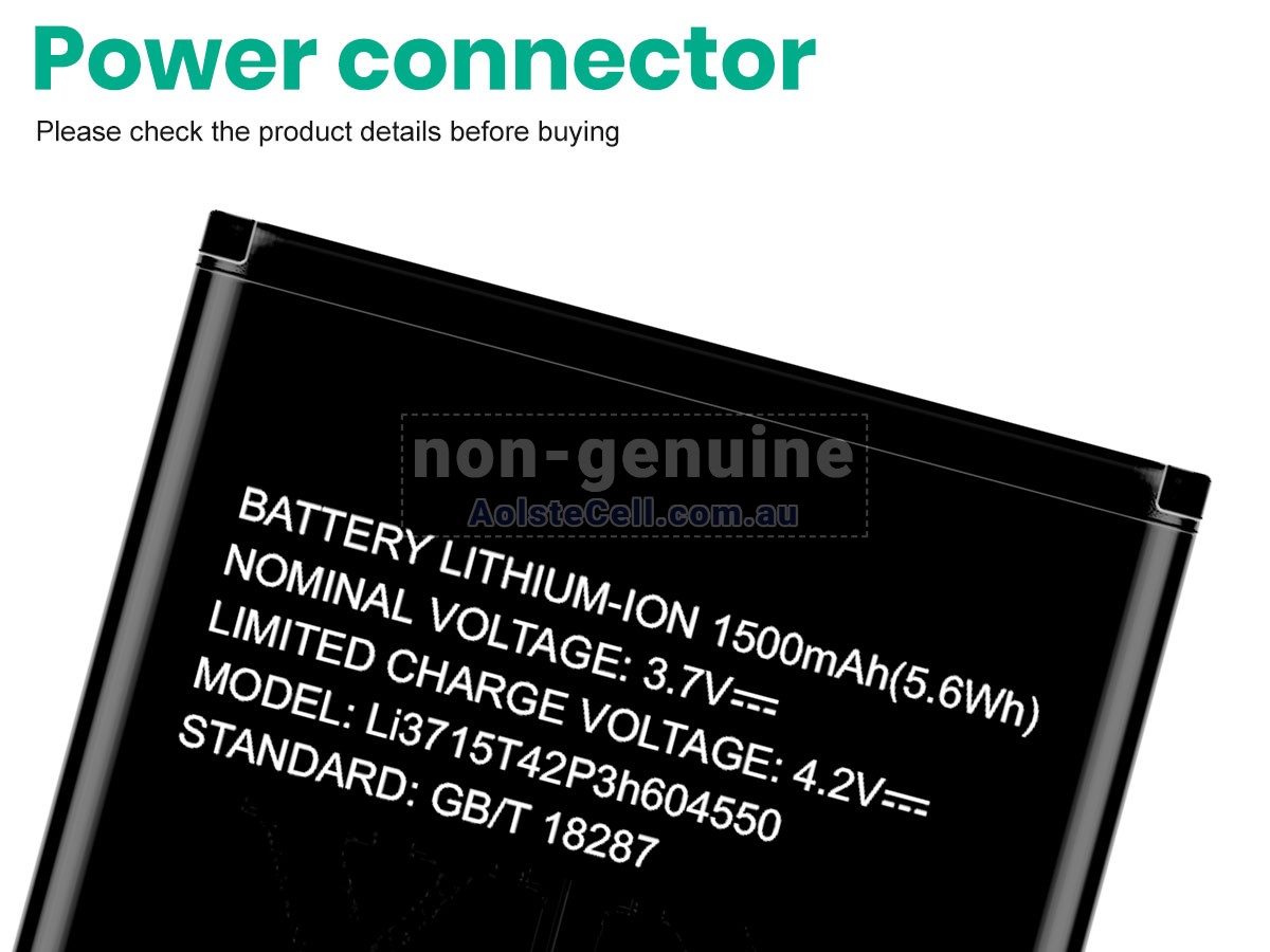 Replacement ZTE LI3715T42P3H604550 battery