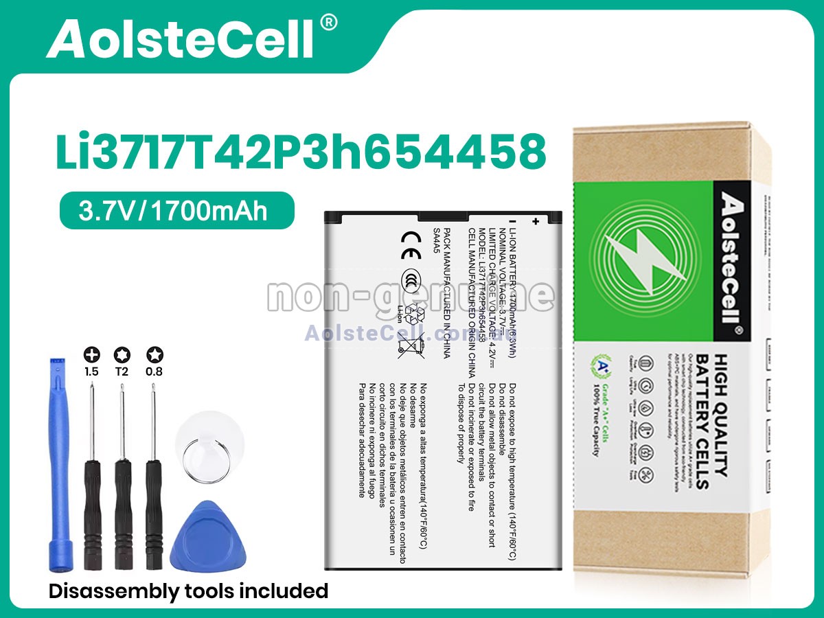 Replacement ZTE LI3717T42P3H654458 battery