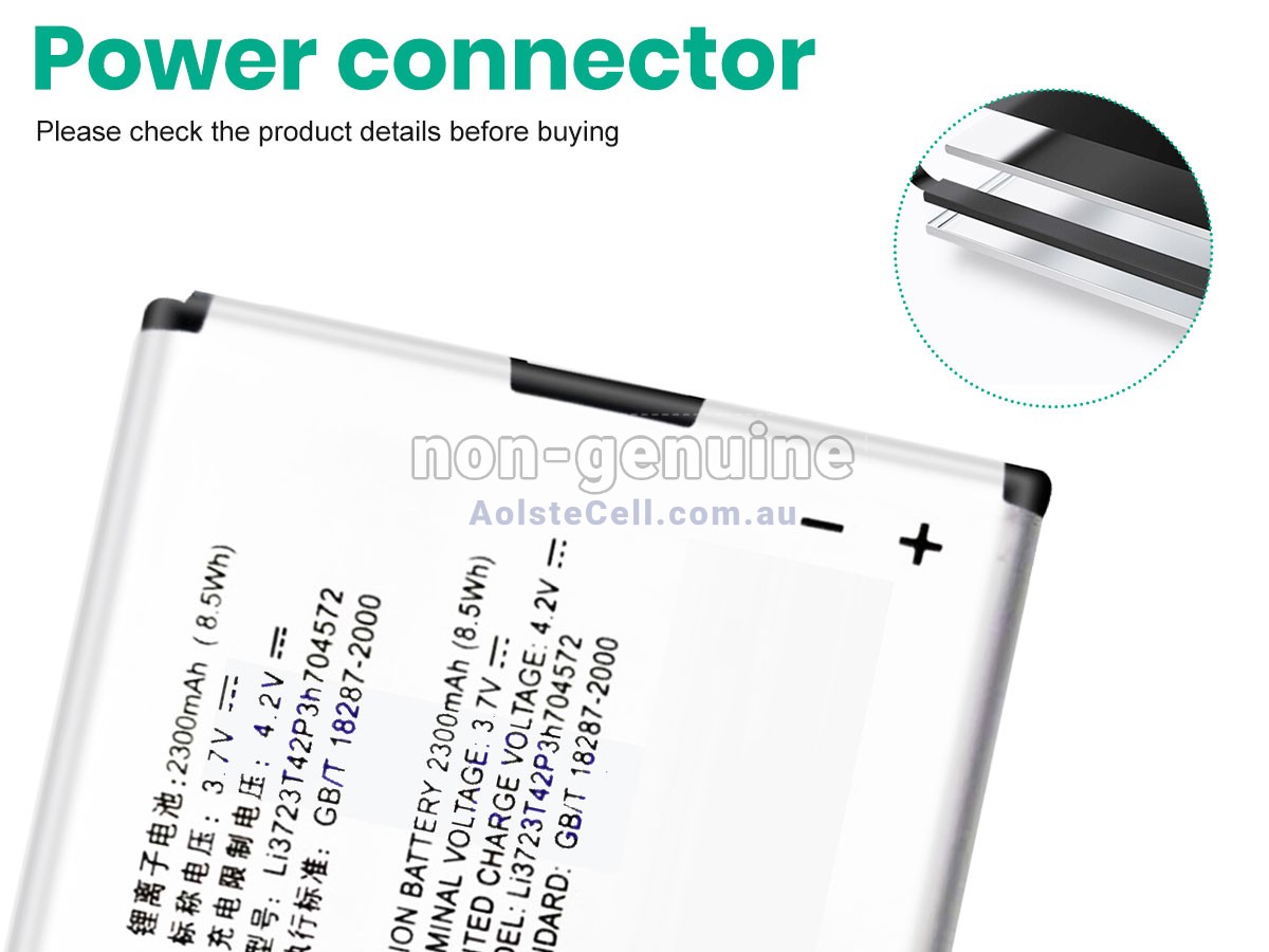 Replacement ZTE LI3723T42P3H704572 battery