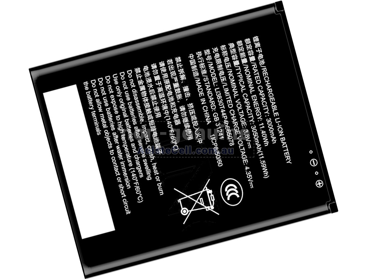 Replacement ZTE LI3830T44P4H665078 battery